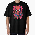 Neon Drip Spider Hero ÿ Cute Kawaii Street Art Style Graphic T-Shirt