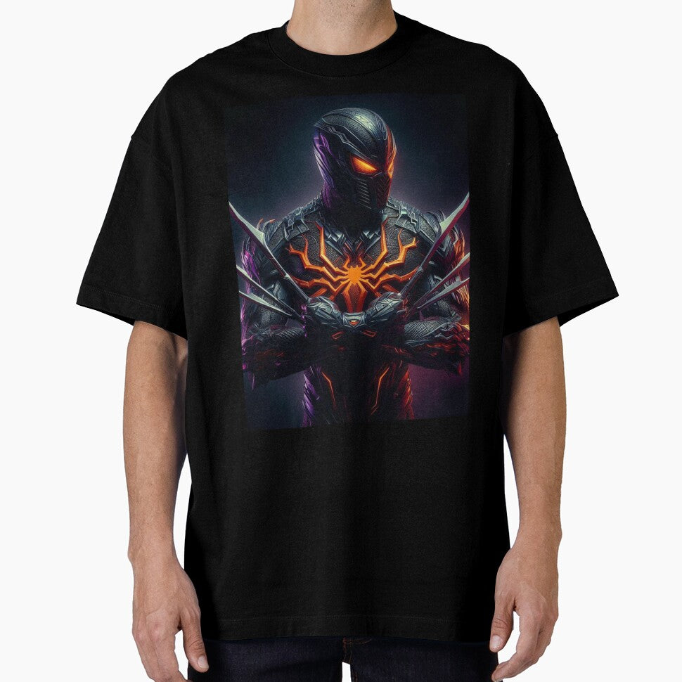 Wolverin Spiderman Casual Print T-Shirt