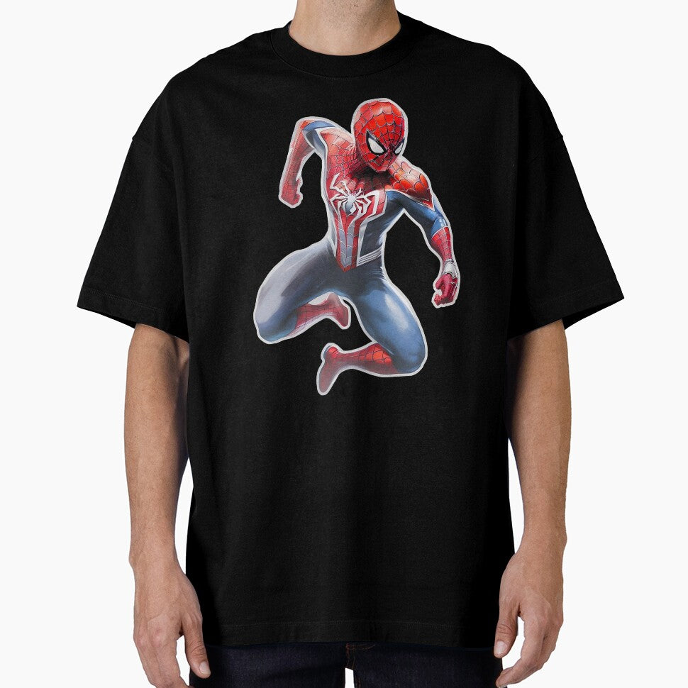 Spidey Jump Green Background Vintage-Inspired T-Shirt