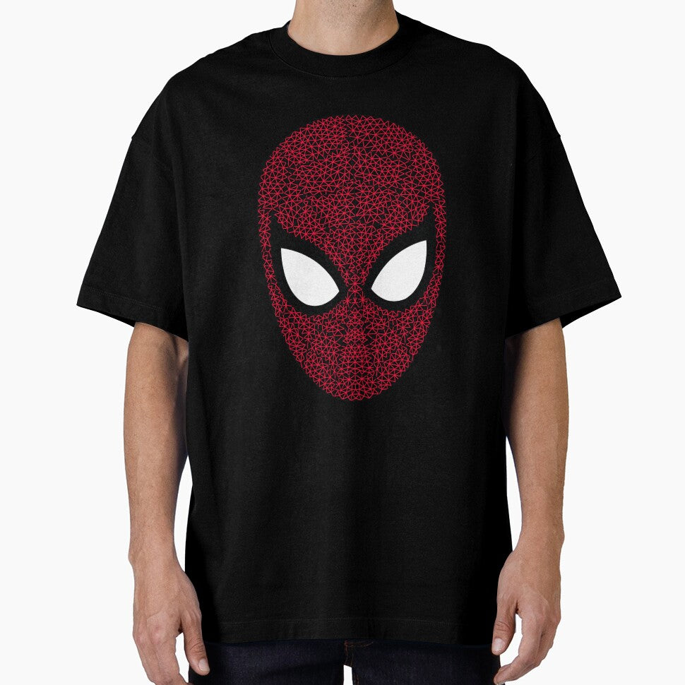Peter Parker Superhero Spiderman Mask Classic Graphic Shirt