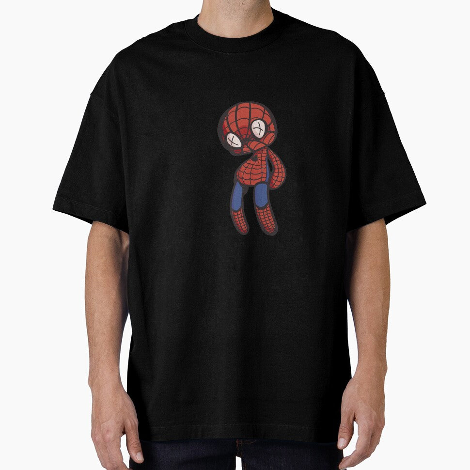Spider-Man Doll Sticker Vintage-Inspired T-Shirt