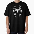 Spider-Man Brand New Day White Spider Emblem Minimalist Logo Casual Print T-Shirt