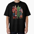 Christmas Superhero, Funny Marvel Fall, Superhero Holiday, Cartoon Character Top Casual Print T-Shirt