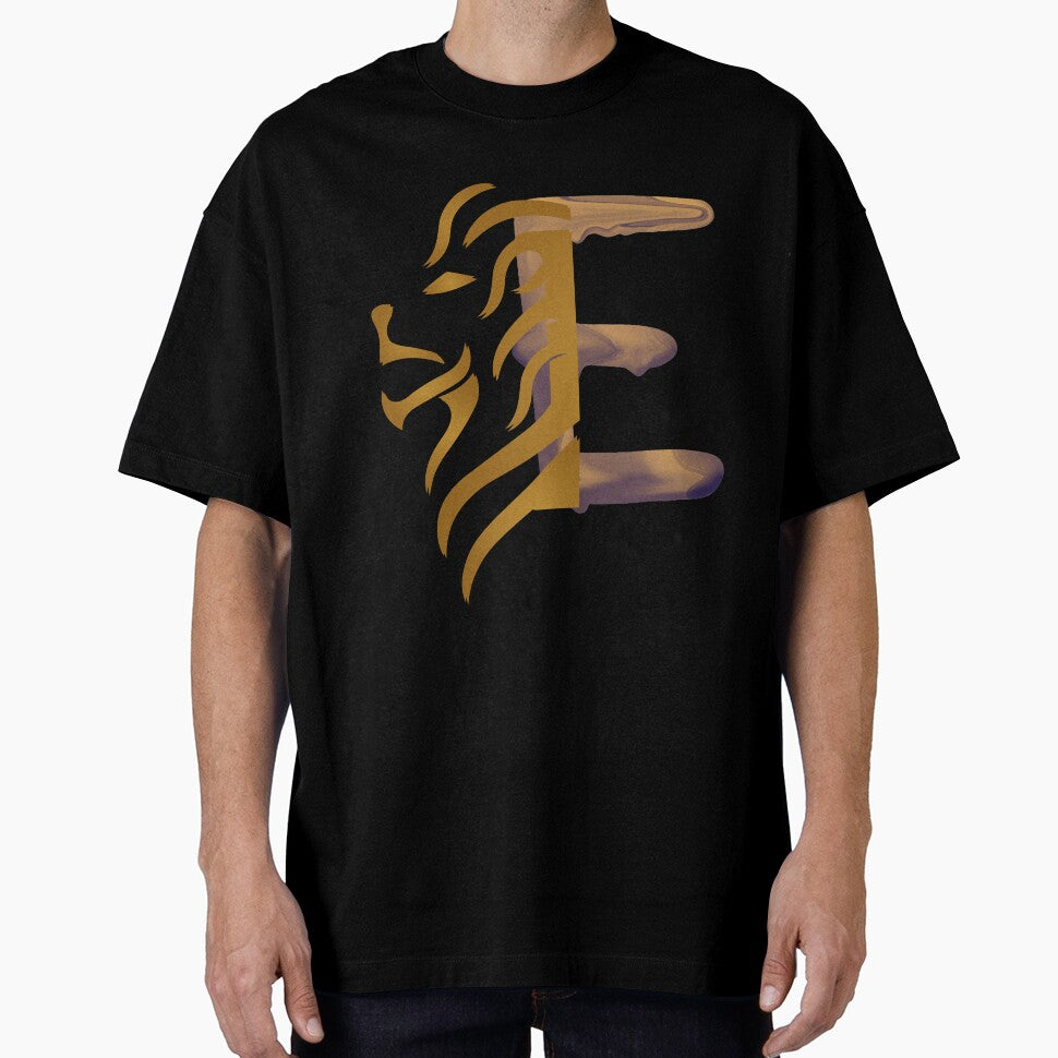 Letters E lion Graphic T-Shirt