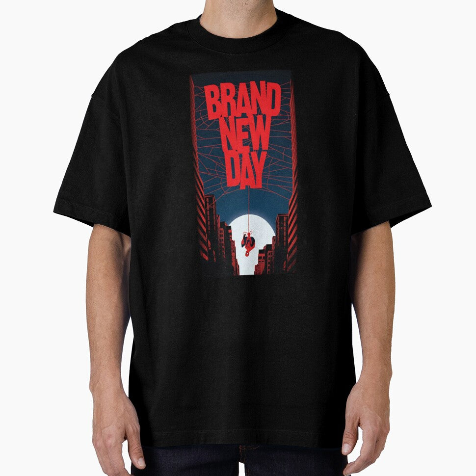 Spiderman Brand New Day Retro Comic Poster Design Graphic T-Shirt