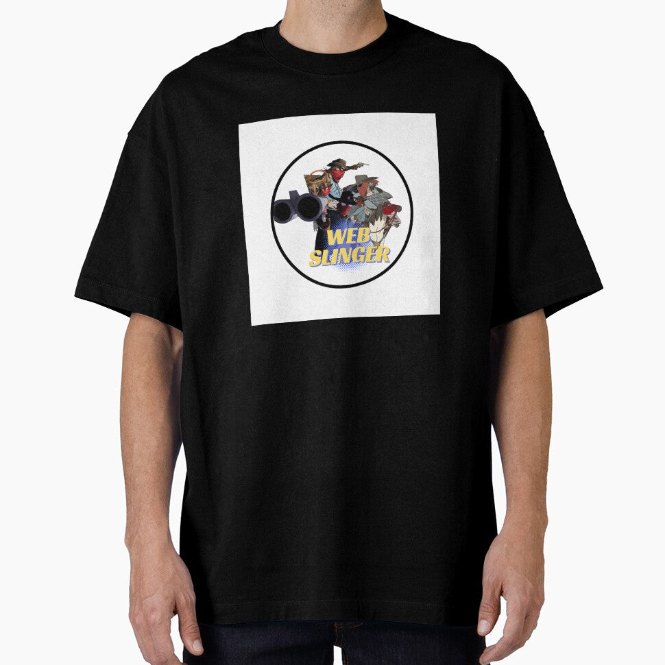 WEB SLINGER STICKER Retro Style Tee