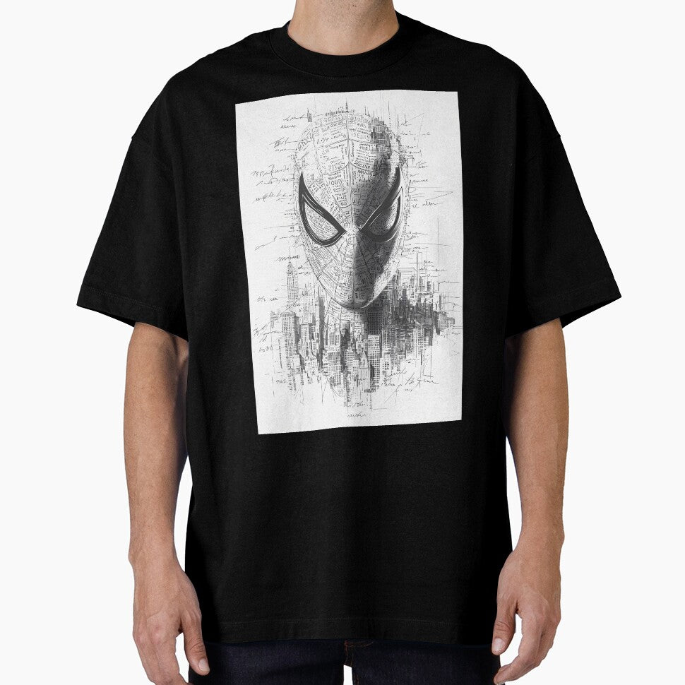 Spiderman Black & White Classic Graphic Shirt