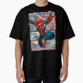 Spider-Man Superhero Poster Gamer Room Decor Graphic T-Shirt
