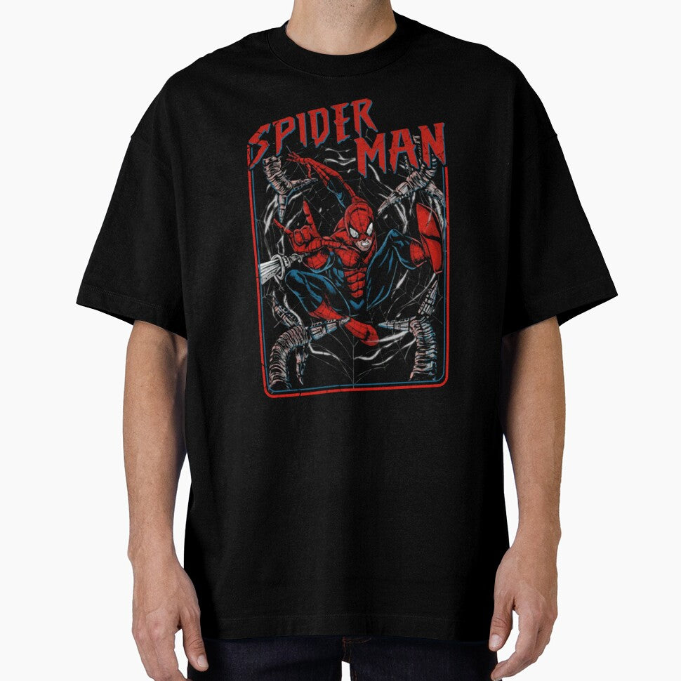 Retro Web Hero vs Mechanical Tentacles - Spider Man Brand New Day Everyday Graphic Tee