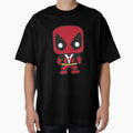 Cute Anti Hero Chibi ÿ Kawaii Masked Mercenary Cartoon | Funny Superhero Style Design Classic Graphic Shirt