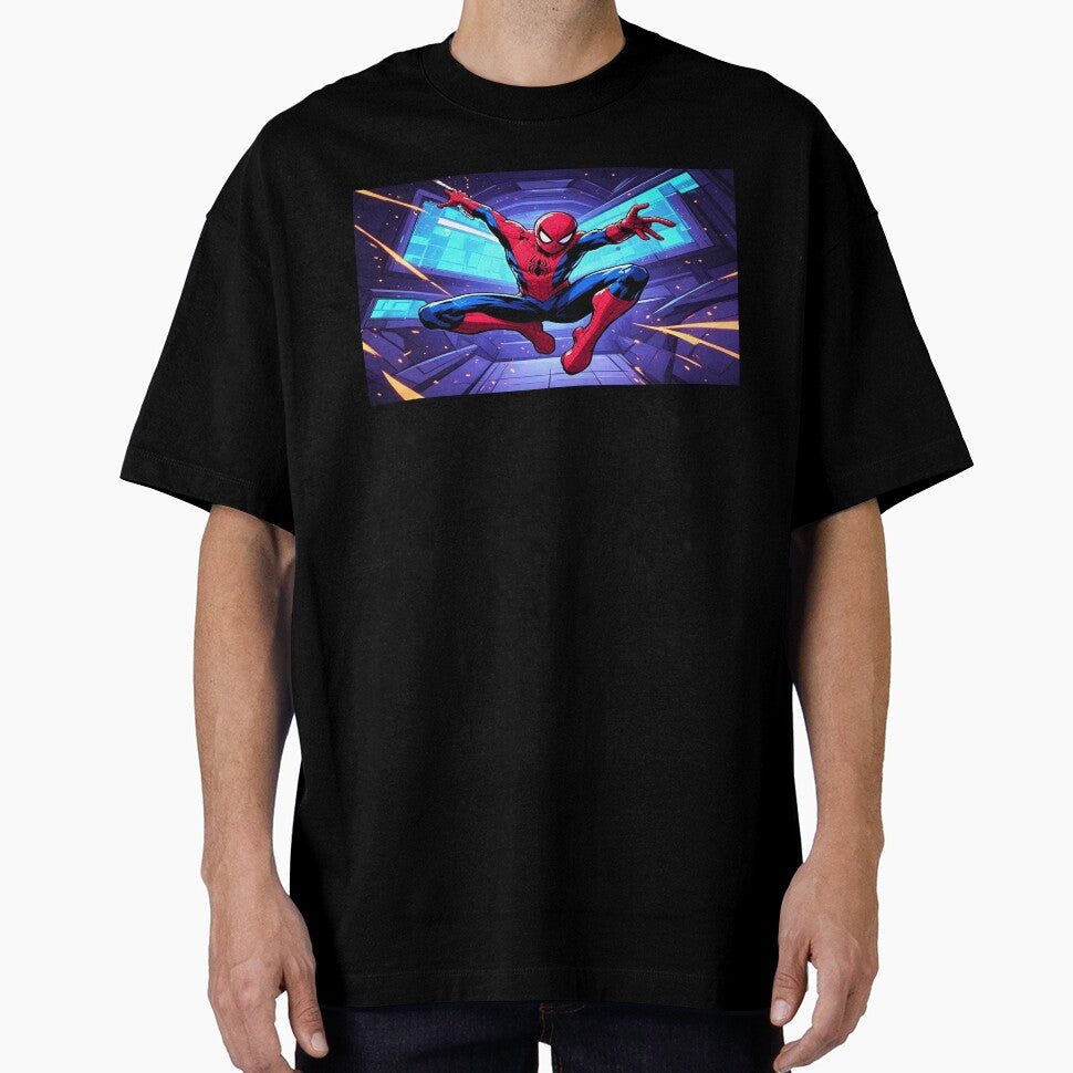 Spider-Man Digital Fan Art Illustration Retro Style Tee