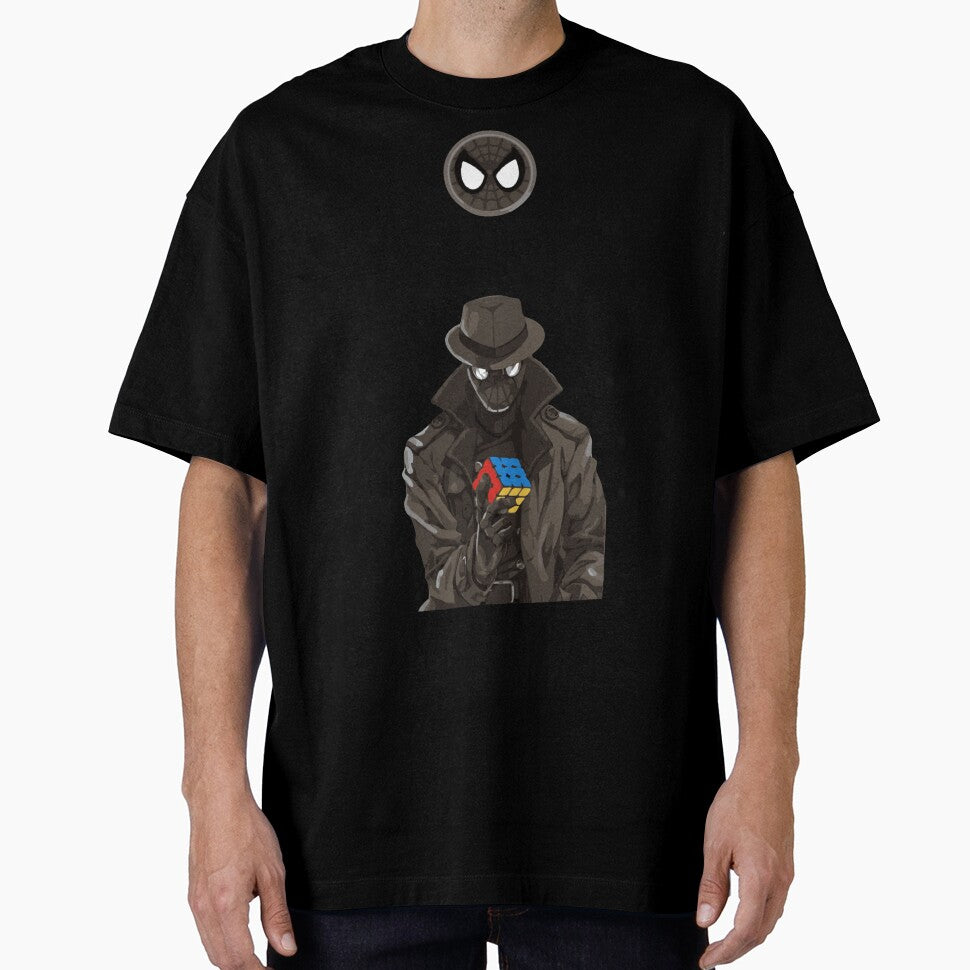 Noir Detective Spider Man Inspired Artwork Classic Graphic Shirt
