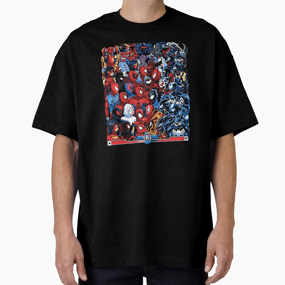 Spidies vs Symbiotes Retro Style Tee