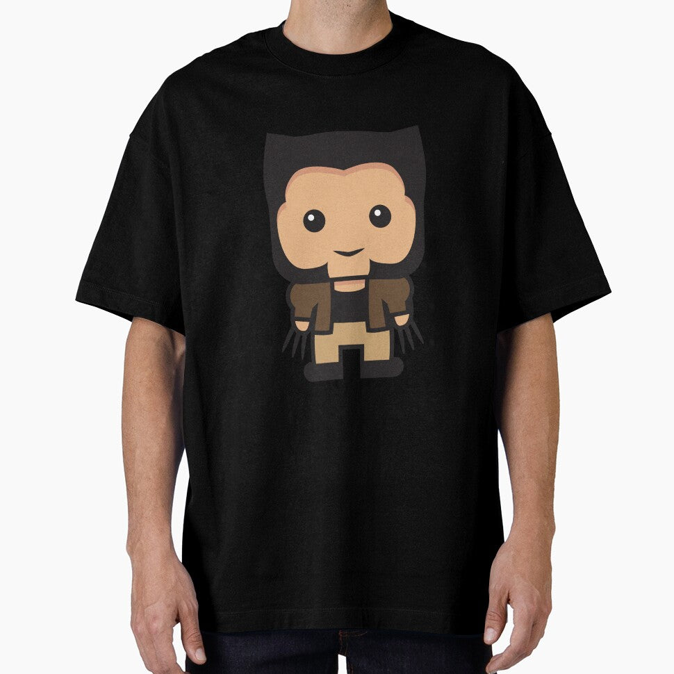Cute Clawed Mutant Hero Chibi Sticker | Cartoon Comic Characte | Minimal Comic Style Design Everyday Graphic Tee