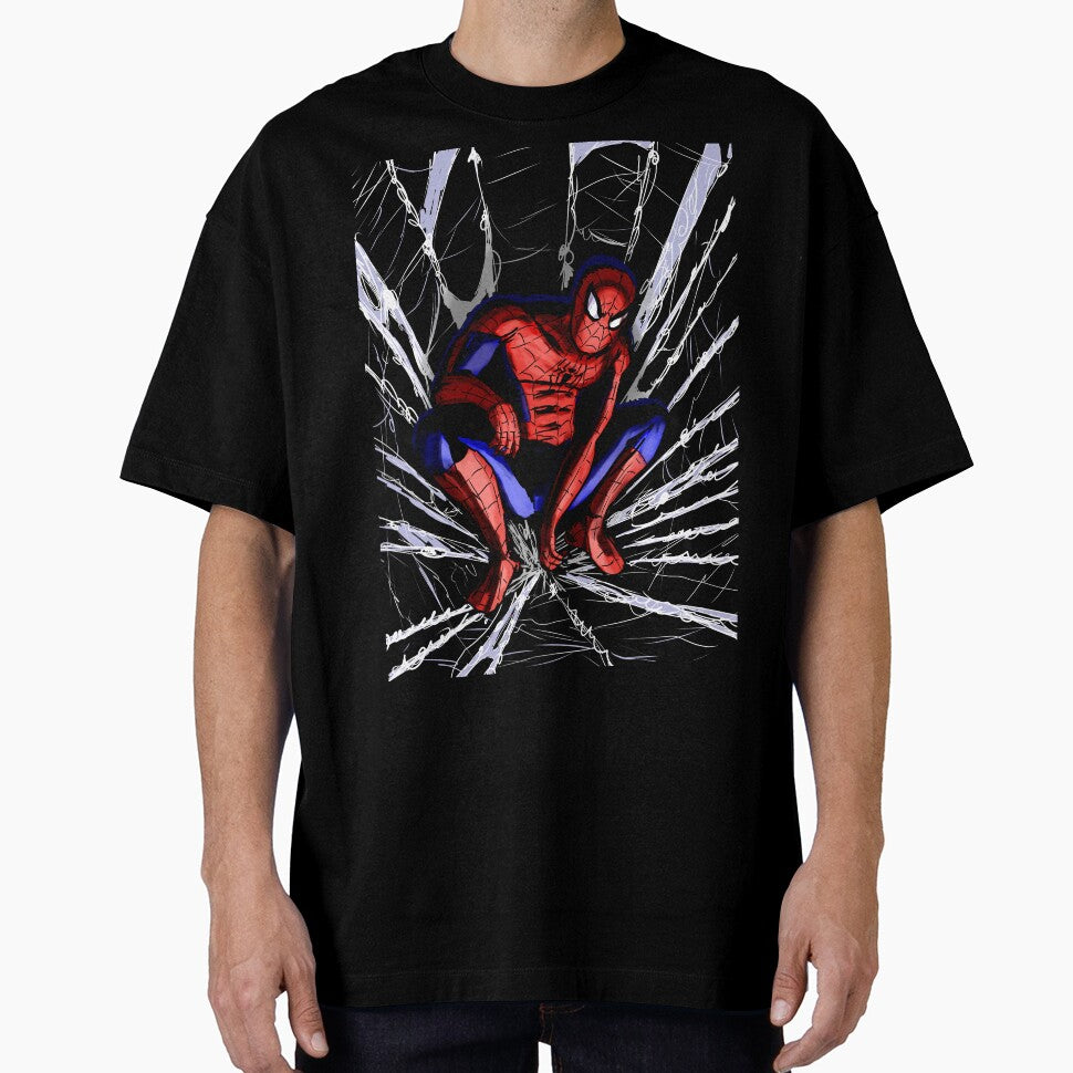 SPIDER-MAN IN WEB Casual Print T-Shirt