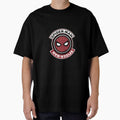 Vintage Spiderman Round Crest Emblem Superhero Retro Logo Retro Style Tee