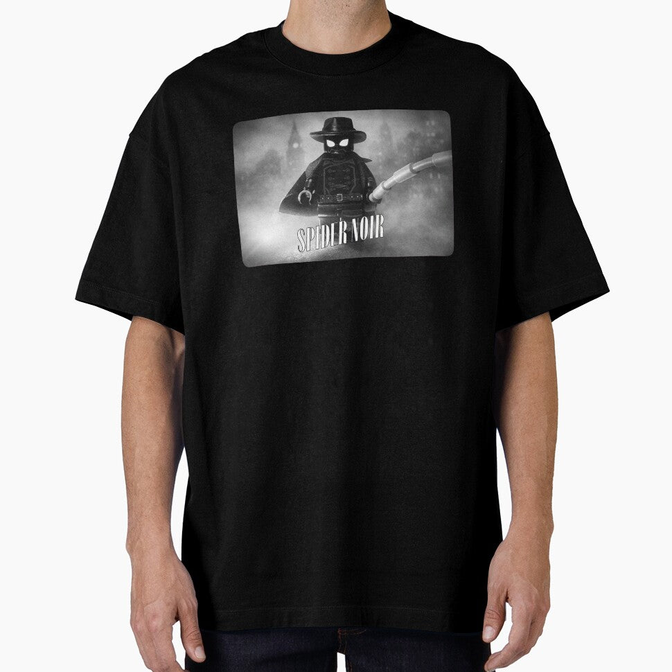 Spider Noir Show Brick Parody Spider Man Nic Cage Large Design Vintage-Inspired T-Shirt