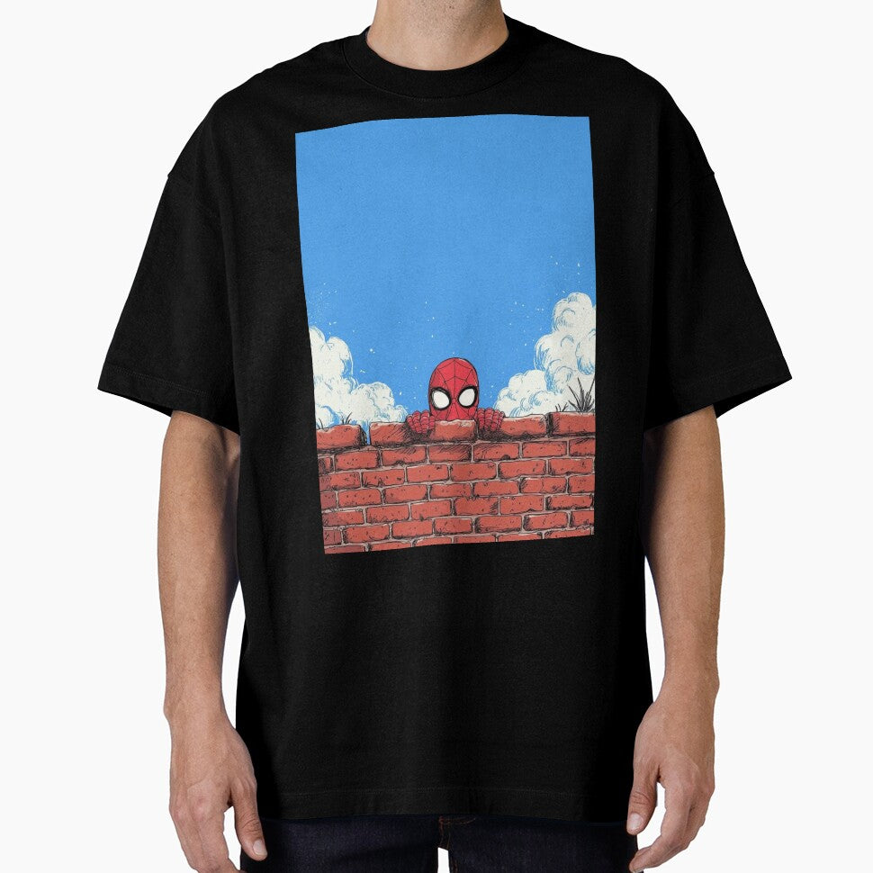 Spider man and bricks Retro Style Tee
