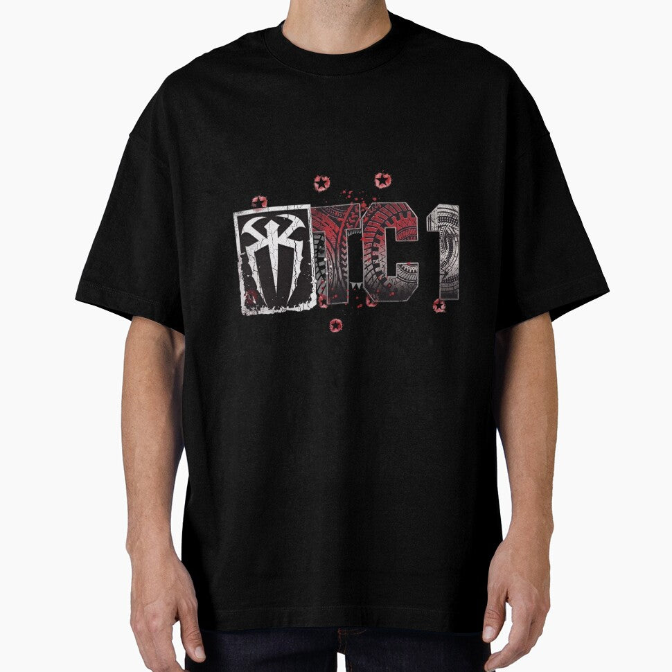 Wwe Roman Reigns Otc1 Tribal Chief Logo Casual Print T-Shirt
