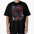 Vintage Comic Style Web Swinging Hero Dynamic Art Retro Style Tee
