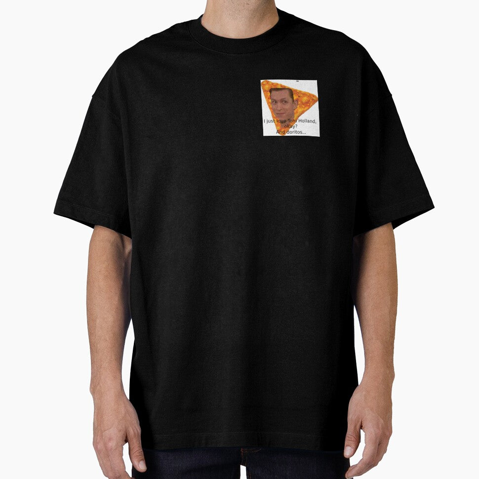I just love Tom Holland, okay? and Doritos Casual Print T-Shirt