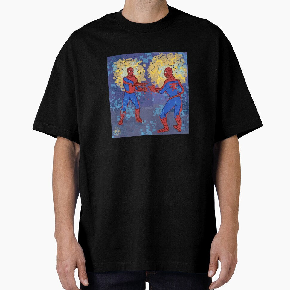 Spiderman Pointing at Spiderman Everyday Graphic Tee