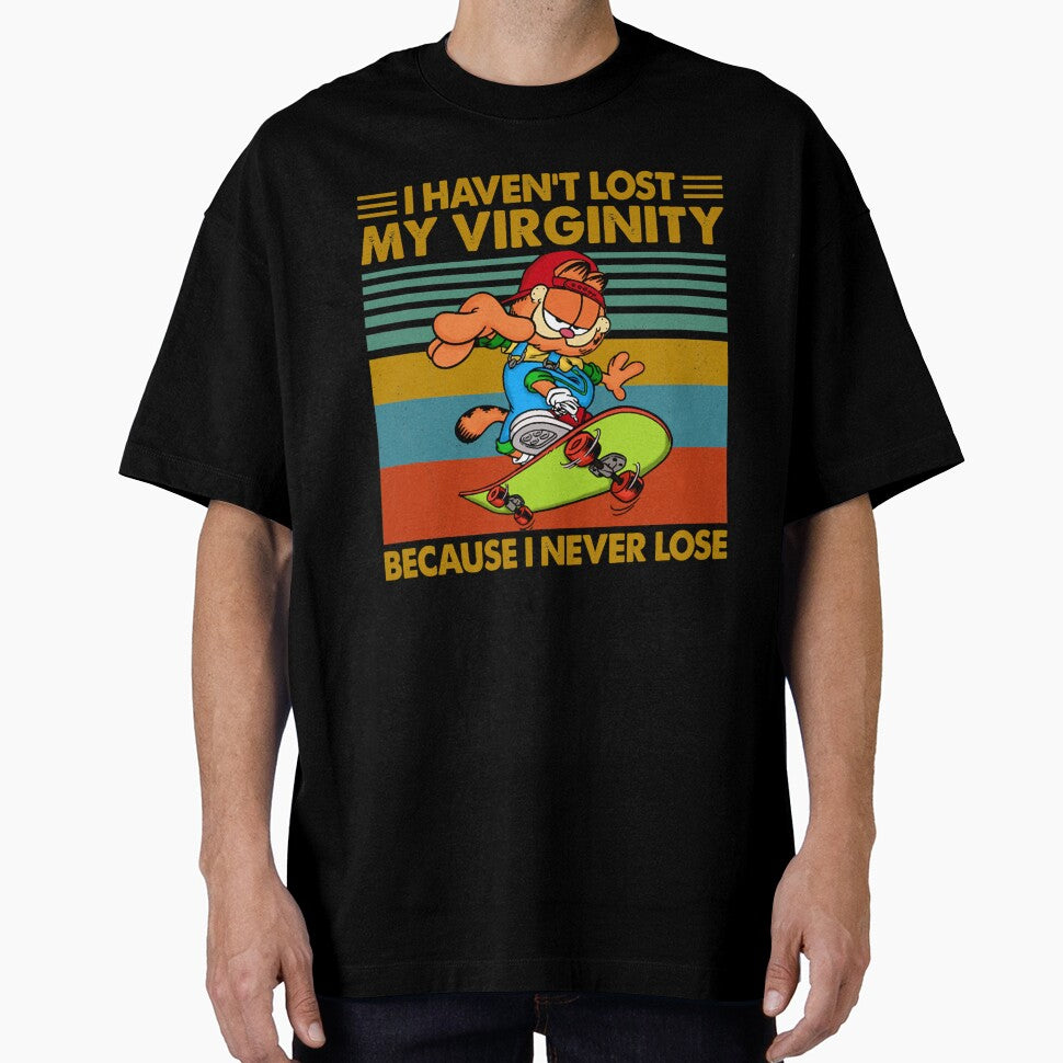 Garfield Never Lose Vintage Retro Style Tee