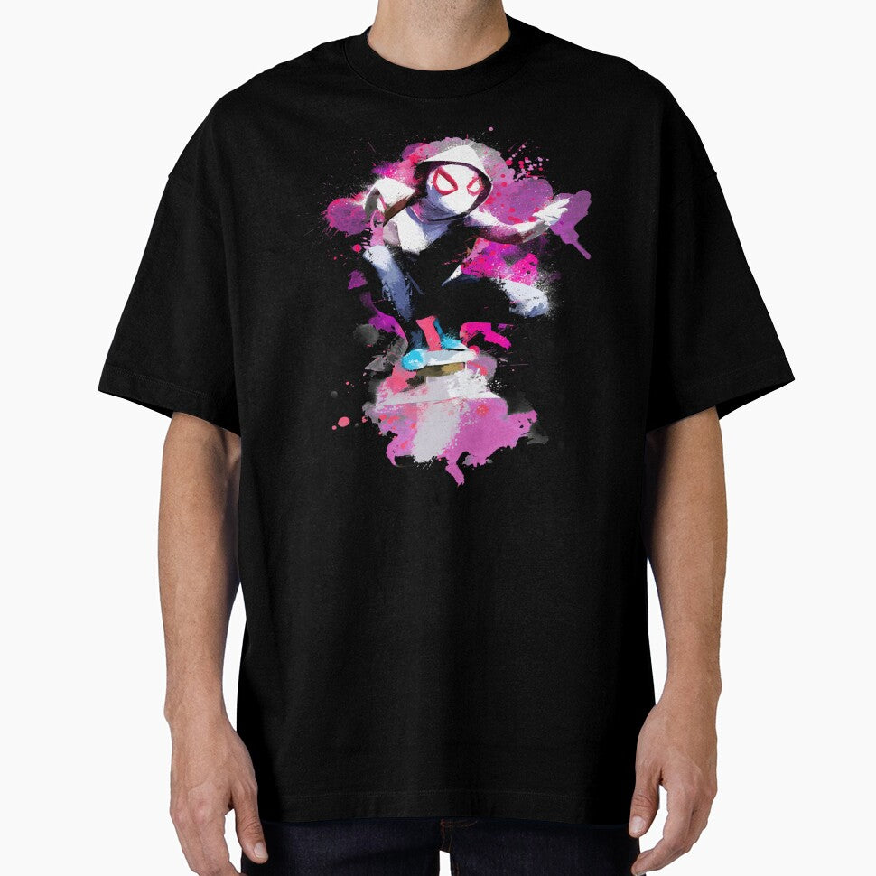 Spider-Gwen - Splatter Art Graphic T-Shirt