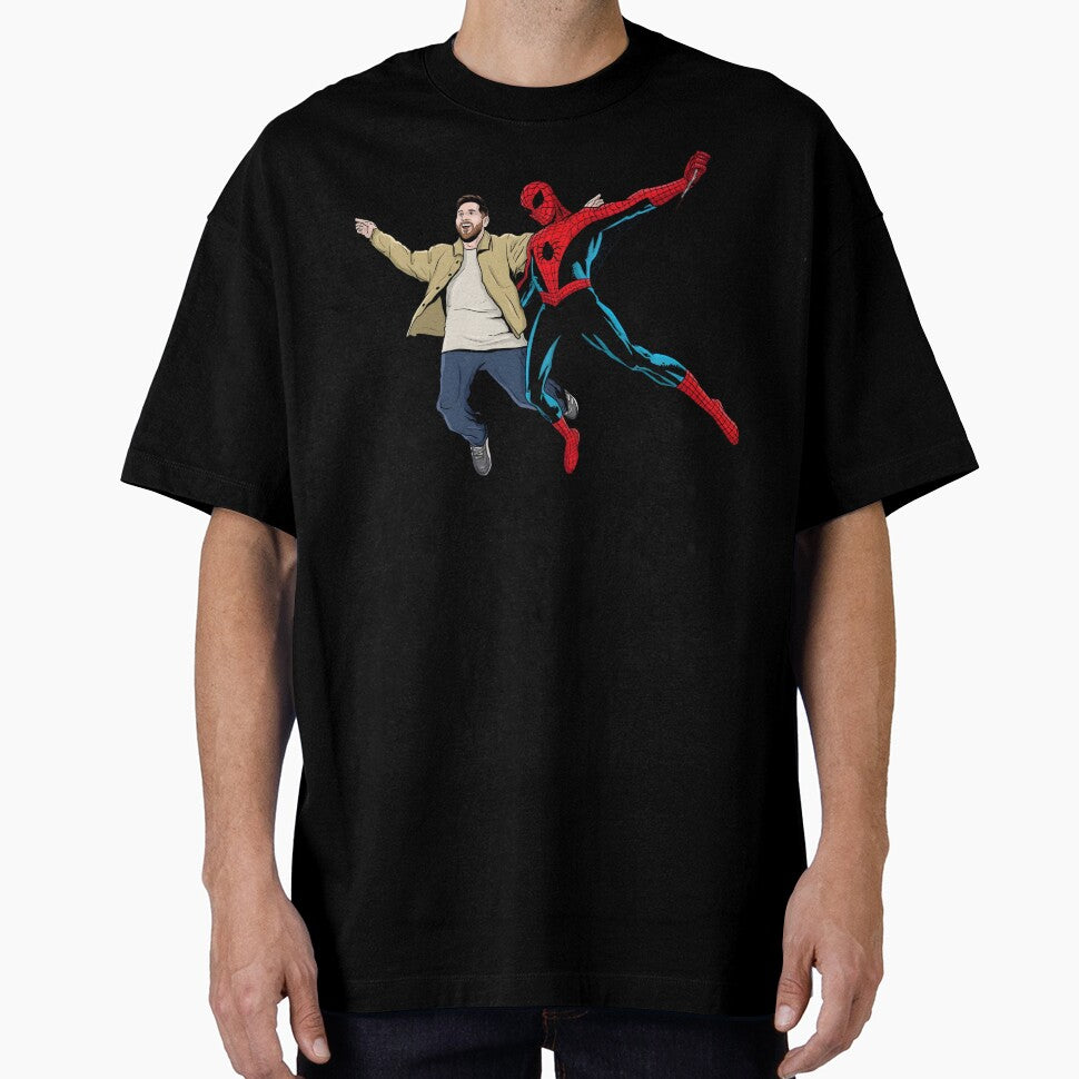 Messi and Spider-Man stickers? Classic Graphic Shirt