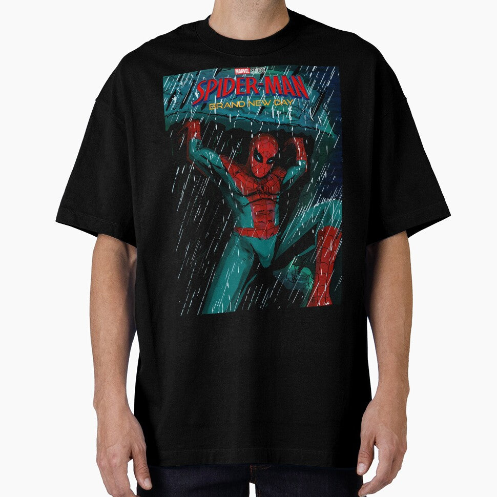 SPIDER-MAN CARRYING SOMETHING HEAVY Graphic T-Shirt