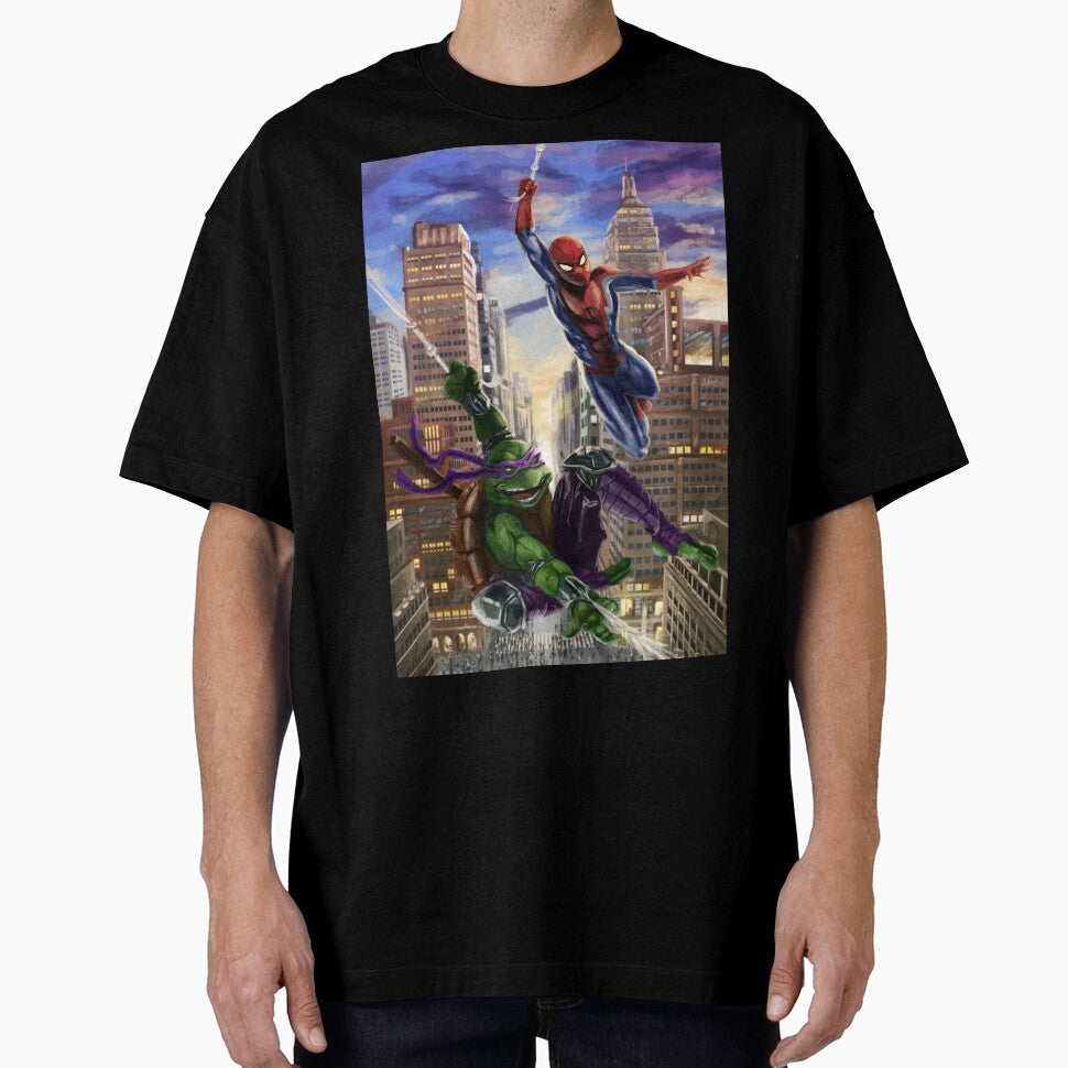 Ninja Turles x Spiderman Crossover Classic Graphic Shirt