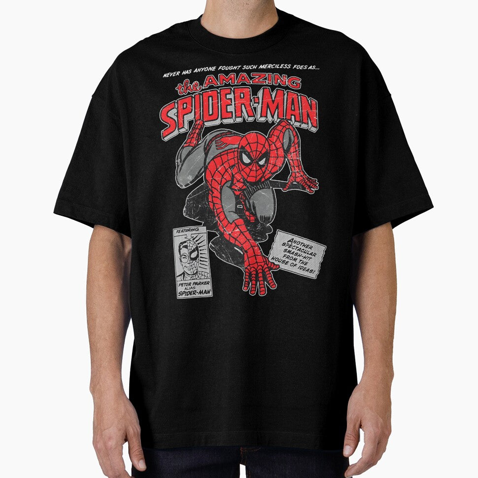 Amazing Web Hero Vintage Comic Style Action Superhero Retro Classic T Shirt Retro Style Tee