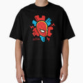 Marvel SpiderMan Day Mask City Design Vintage-Inspired T-Shirt