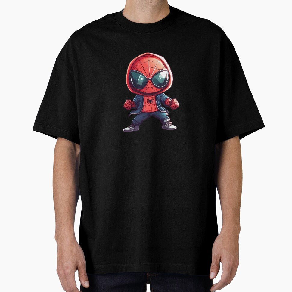 Hip Hop Hooded Spidey Classic Graphic Shirt