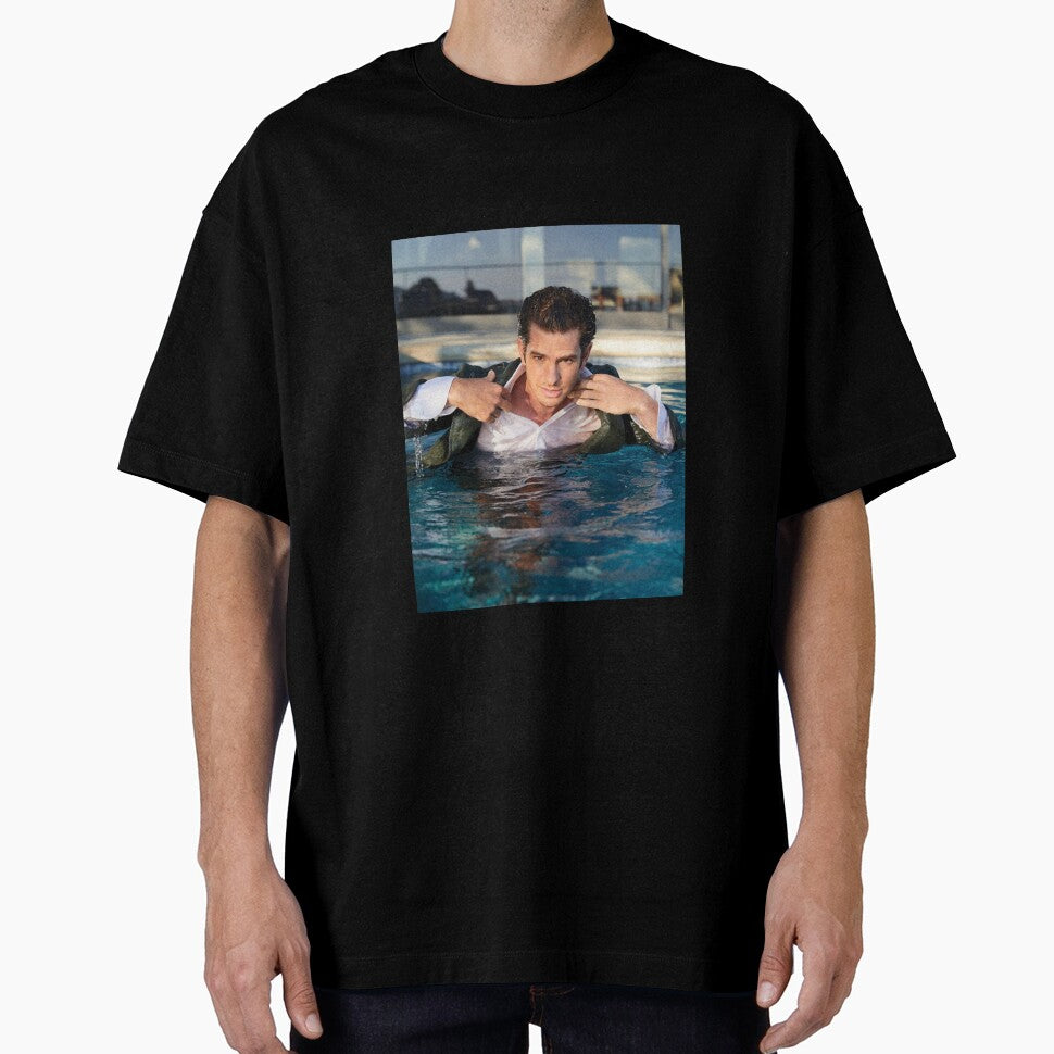 Andrew Garfield Photoshoot Casual Print T-Shirt