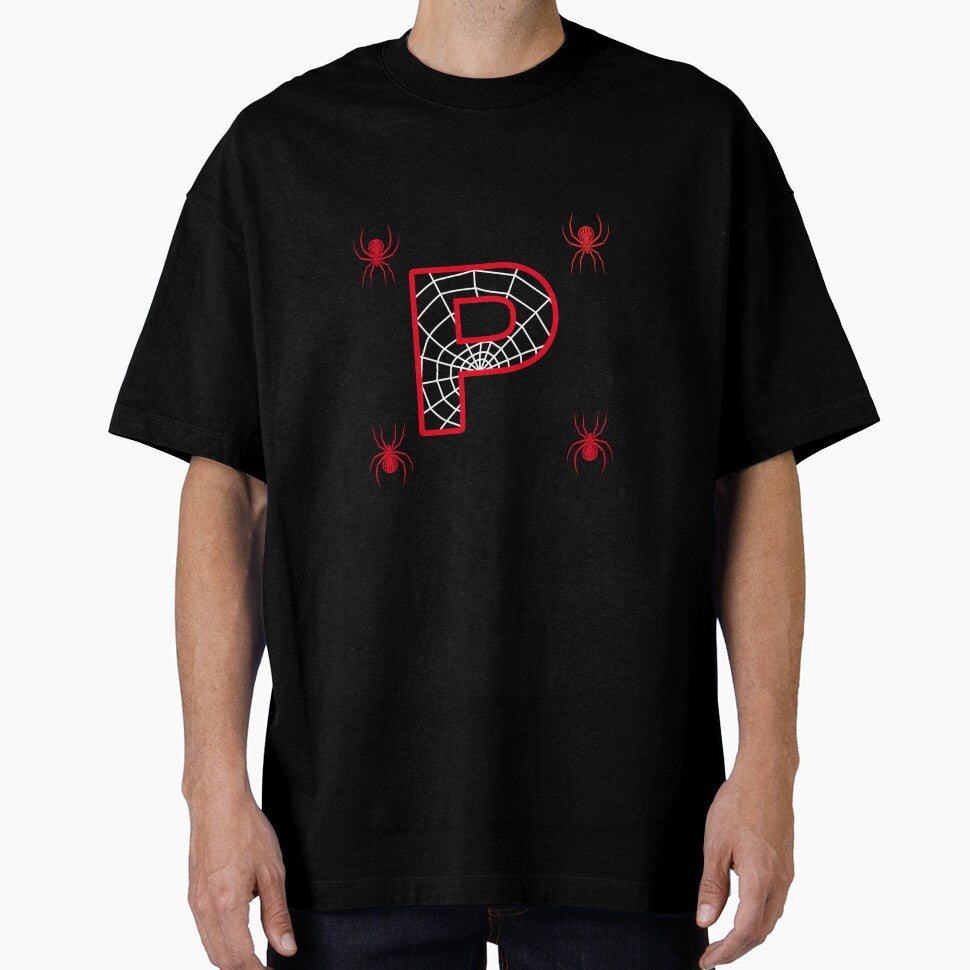 Lettre P black Everyday Graphic Tee