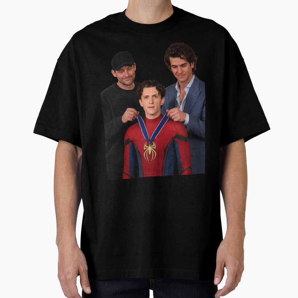 The Chain Has Been Passed -Spider-Man Trio Classic Graphic Shirt