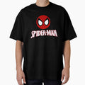 Spider-Man Chibi Face Logo Retro Style Tee