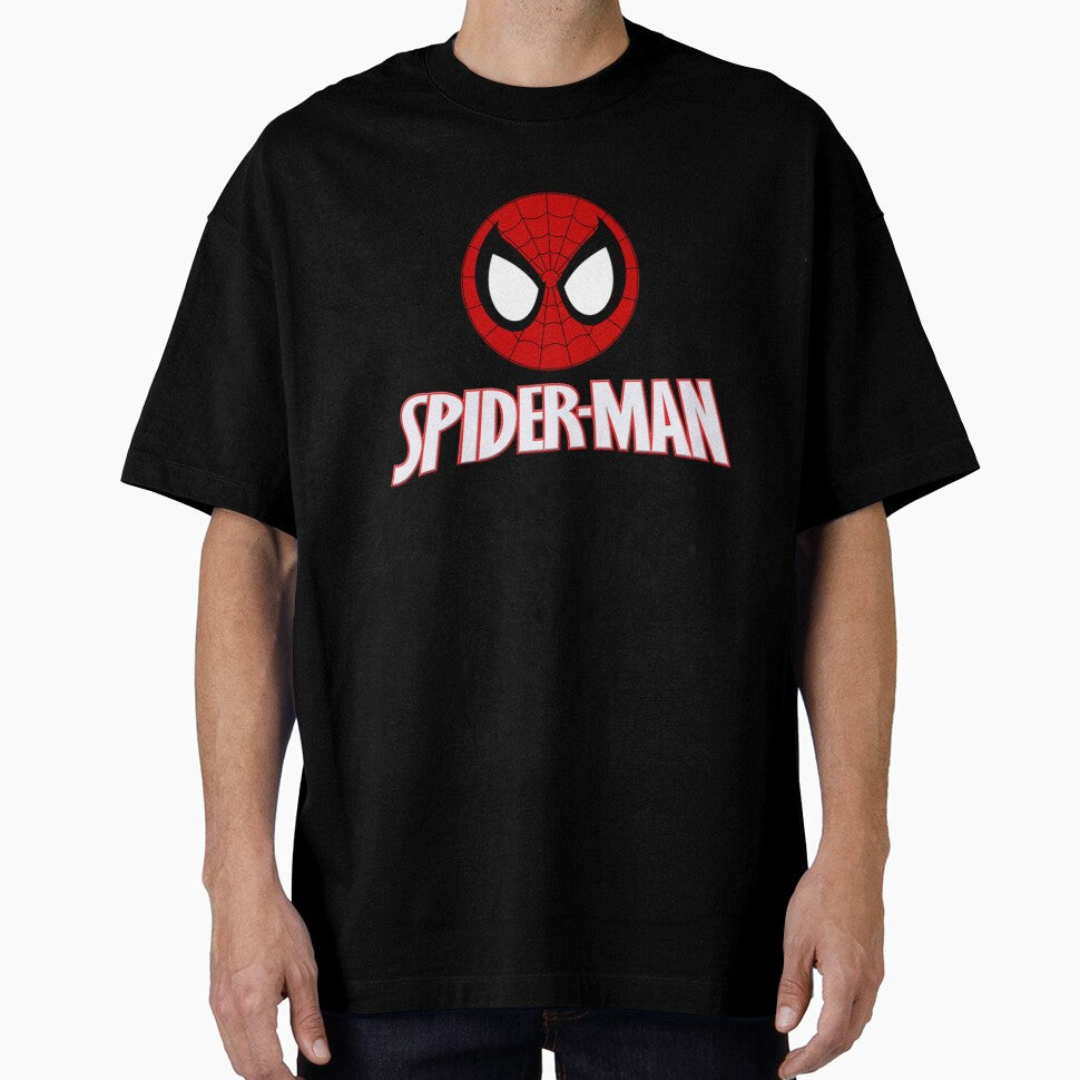 Spider-Man Chibi Face Logo Retro Style Tee