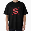 Lettre S red Graphic T-Shirt