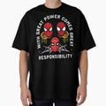 With Great Power Comes Great Responsibility Spider Floral Man Vintage-Inspired T-Shirt