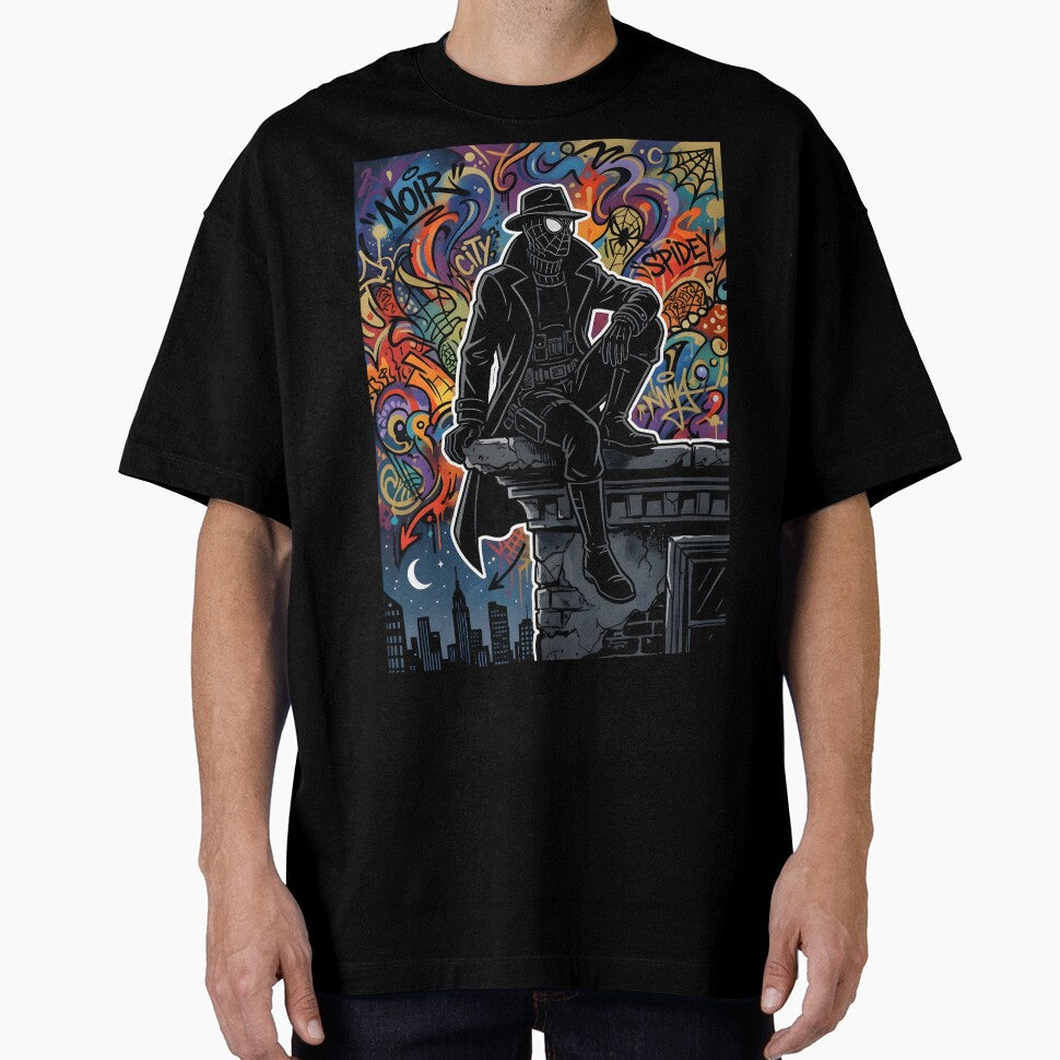 Overthinking in Black and White Retro Style Tee