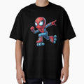 Spider-Man Roller Skating Fun Retro Aesthetic Retro Style Tee