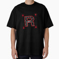 Lettre R black Graphic T-Shirt