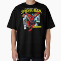 Vintage Rooftop Web Hero Comic Panel Casual Print T-Shirt