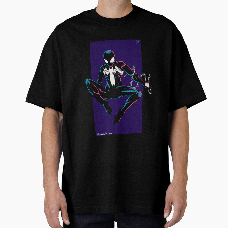 Symbiote Spider-Man Retro Style Tee