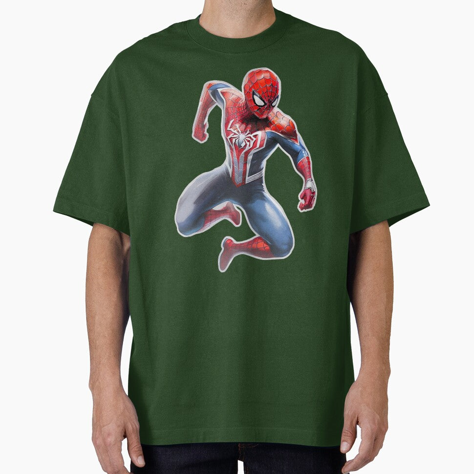 Copy of Spidey Jump Yellow Background Vintage-Inspired T-Shirt