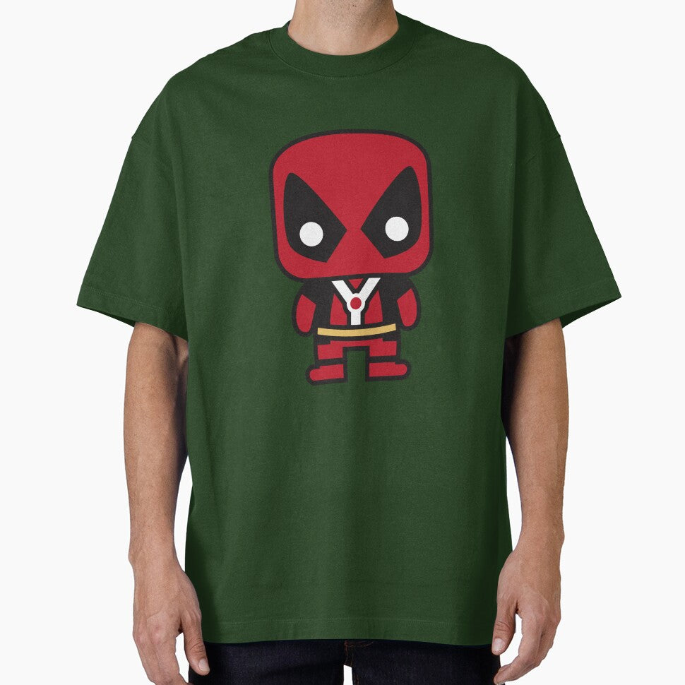 Cute Anti Hero Chibi ÿ Kawaii Masked Mercenary Cartoon | Funny Superhero Style Design Classic Graphic Shirt