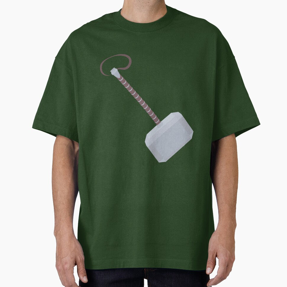Copy of Thunder God Warrior Cartoon Character | Mythology Inspired Hero Fan Art | Thor Vintage-Inspired T-Shirt
