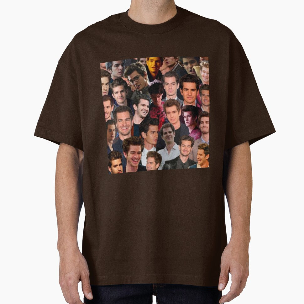andrew garfield collage Casual Print T-Shirt